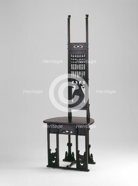 Hall Chair, c. 1900. Creator: Charles Rohlfs.