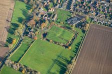 Hall Garths moated site, Hook, East Riding of Yorkshire, 2023. Creator: Robyn Andrews