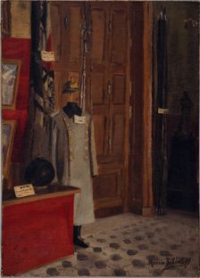 Hall of the costume museum at the Invalides (German uniform), c1916. Creator: Massia Bibikoff