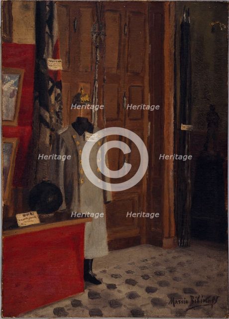 Hall of the costume museum at the Invalides (German uniform), c1916. Creator: Massia Bibikoff.