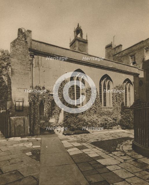 'Hall of the Society of Clifford's Inn, Behind St. Dunstan's-In-the-West', c1935. Creator: Joel.