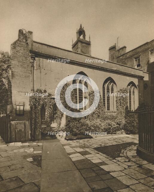 'Hall of the Society of Clifford's Inn, Behind St. Dunstan's-In-the-West', c1935. Creator: Joel.