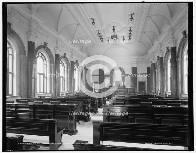 Hall of the Supervisors, Wayne County Building, Detroit, (1902?). Creator: Unknown.