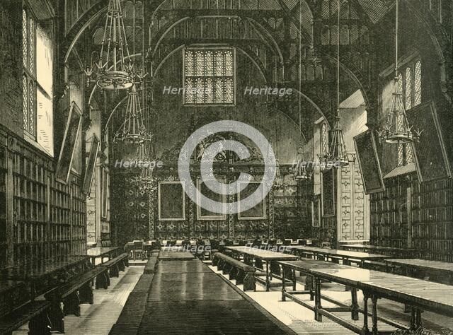'Hall of Trinity College', 1898. Creator: Unknown.