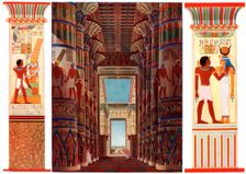 Hall of Columns in the Great Temple of Karnak, Egypt, 1933-1934