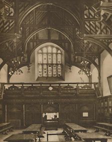 Hall of Gray's Inn, Where The Comedy of Errors Was Acted in Shakespeare's Lifetime c1935. Creator: Unknown