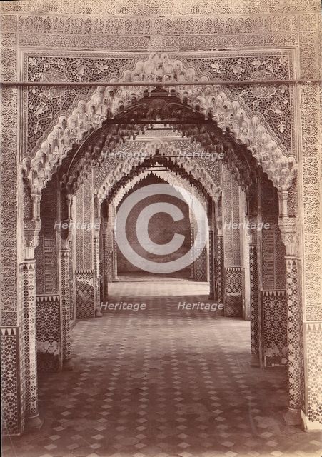 Hall of Justice, Alhambra, Granada, 1880s-90s. Creator: Unknown.