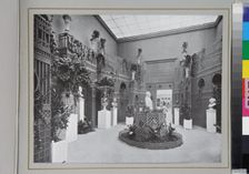 Hall of sculptures on the Dyaghilev's Exposition de l'Art russe at the Salon d'Automne in Paris in 1906