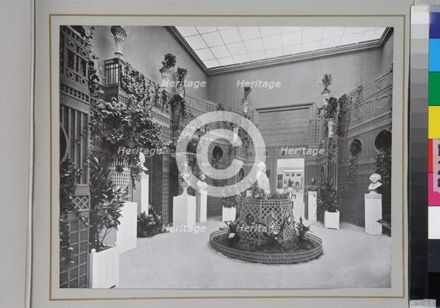 Hall of sculptures on the Dyaghilev's Exposition de l'Art russe at the Salon d'Automne in Paris in 1906.