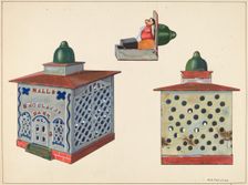 Hall's Excelsior Bank (mechanical), c. 1937. Creator: William O. Fletcher