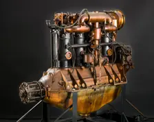 Hall-Scott A-7-A In-line 4 Engine, 1917. Creator: Hall-Scott