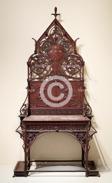 Hall Stand, Coalbrookdale, c. 1870. Creator: Christopher Dresser.