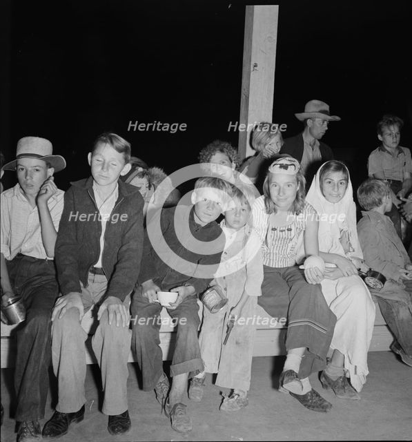 Halloween party at Shafter migrant camp, California, 1938. Creator: Dorothea Lange.