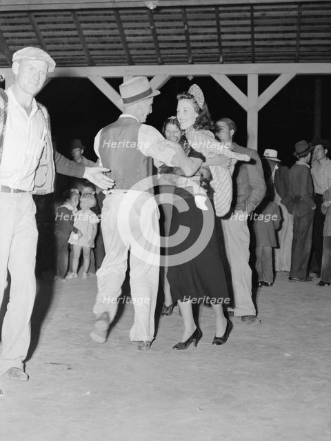 Halloween party at Shafter migrant camp, California, 1938. Creator: Dorothea Lange.