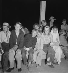 Halloween party at Shafter migrant camp, California, 1938. Creator: Dorothea Lange