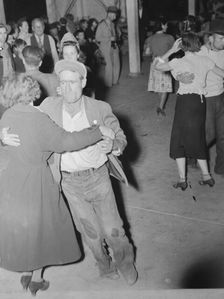 Halloween party at Shafter migrant camp, California, 1938. Creator: Dorothea Lange