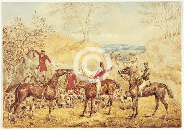 Hallali, 1840/51. Creator: Henry Thomas Alken.