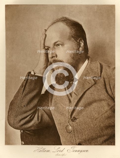 Hallam, Lord Tennyson, (from life), before 1893.  Creator: Henry Herschel Hay Cameron.