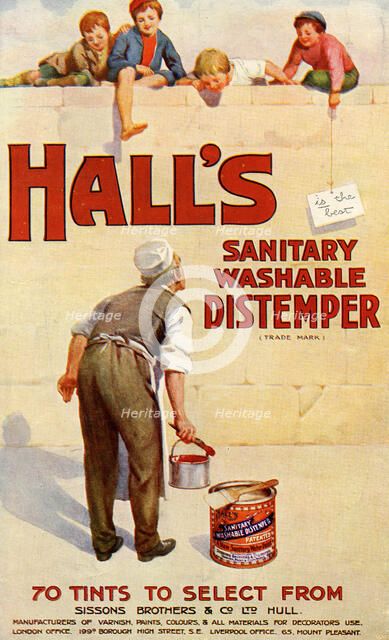 Hall’s Distemper, 1900. Artist: Unknown