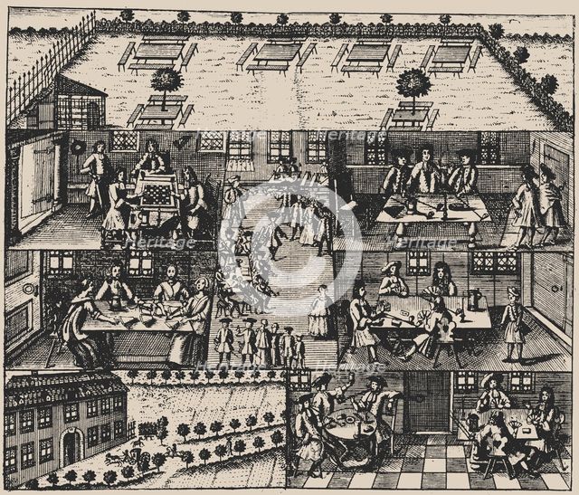 Halls of Lust at the Brandvorwerk in the suburb of Leipzig, 1746.
