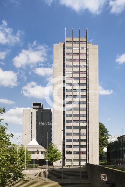 Halls of residence, Priory Street, Coventry University, West Midlands, 2014.  Artist: Steven Baker.