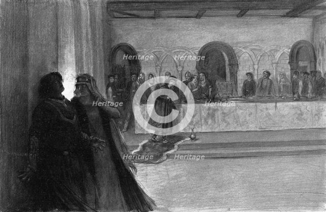 Hallucination of Macbeth during the feast, 1909. Artist: J Simont