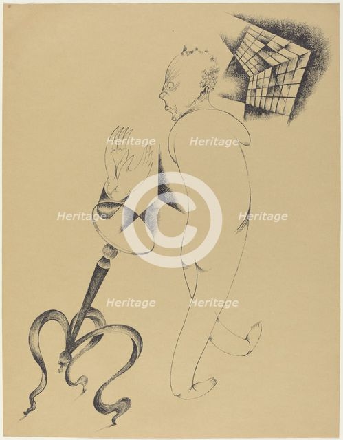 Hällucinationen (Hallucinations), 1920. Creator: Heinrich Hoerle.