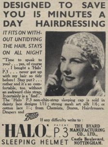 Halo Sleep helmet, 1939