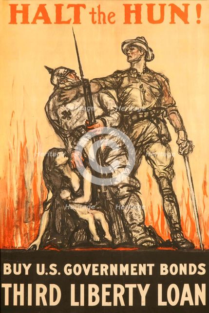 Halt the Hun, 1918. Creator: Raleigh; Henry Patrick (1880-1944).