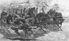 'Halt !'-Charge of Lancers at the Royal Military Tournament 1890. Creator: Unknown