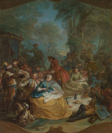 Halt of the Hunt, ca. 1737. Creator: Carle van Loo