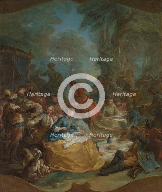 Halt of the Hunt, ca. 1737. Creator: Carle van Loo.