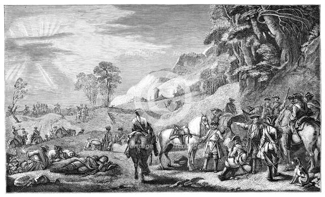 Halt Of Cavalry, (1885).Artist: Parrocel