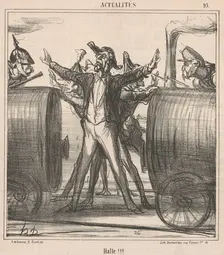 Halte!!!, 19th century. Creator: Honore Daumier