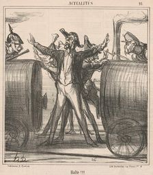 Halte!!!, 19th century. Creator: Honore Daumier