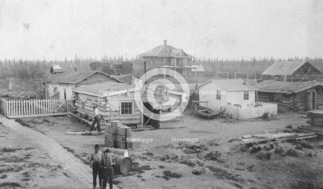 Haly's Roadhouse - Jim Haly in foreground, between c1900 and 1916. Creator: Unknown.