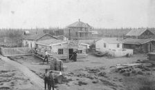 Haly's Roadhouse - Jim Haly in foreground, between c1900 and 1916. Creator: Unknown
