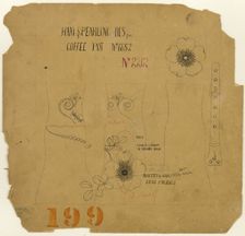 Ham and Pearling Design for Coffee Pot No. 6652, c.1882. Creator: Tiffany & Co