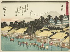 Hamamatsu, from the series "Fifty-three Stations of the Tokaido (Tokaido gojusan tsu..., c. 1837/42. Creator: Ando Hiroshige
