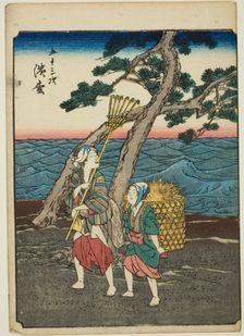 Hamamatsu, from the series "Fifty-three Stations [of the Tokaido] (Gojusan tsugi)," also..., 1852. Creator: Ando Hiroshige