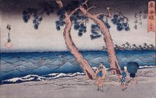 Hamamatsu, from the series Fifty-three Stations of the Tokaido (Marusei..., between c1847 and c1852. Creator: Ando Hiroshige
