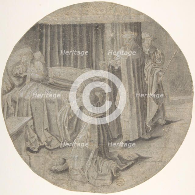 Haman begs Esther for his Life, 16th-mid 16th century ?. Creator: ? Circle of Pseudo-Aert Ortkens.