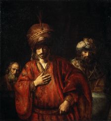 Haman Recognizes His Fate (David and Uriah) 1665. Artist: Rembrandt Harmensz van Rijn