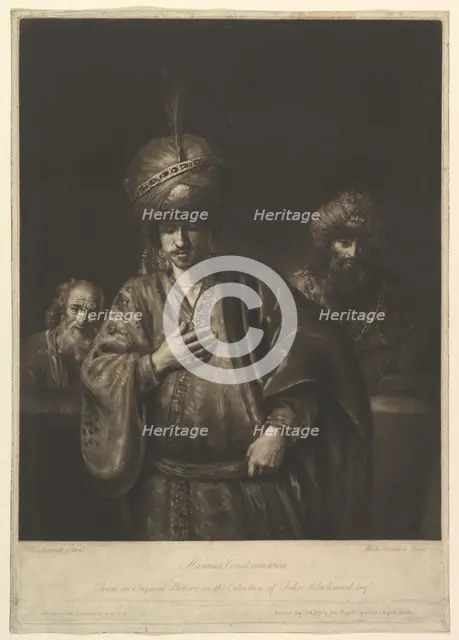 Haman's Condemnation, 1740-75. Creator: Richard Houston.