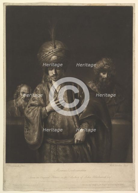 Haman's Condemnation, 1740-75. Creator: Richard Houston.