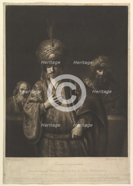 Haman's Condemnation, 1740-75. Creator: Richard Houston.