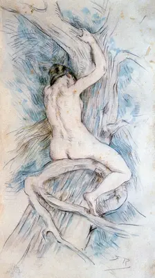 Hamadryade c1850-1898. Artist: Felicien Joseph Victor Rops
