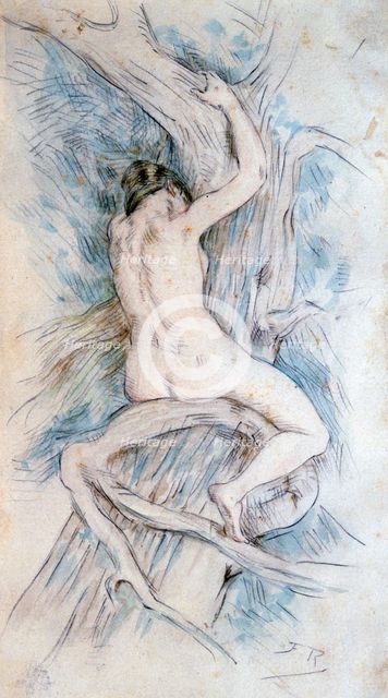 'Hamadryade', c1850-1898.  Artist: Felicien Joseph Victor Rops