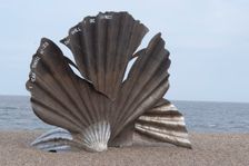Hambling's Scallop, Aldeburgh, Suffolk, UK, 25/5/10. Creator: Ethel Davies