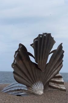 Hambling's Scallop, Aldeburgh, Suffolk, UK, 25/5/10. Creator: Ethel Davies